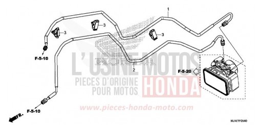 BRAKE PIPE CB500FAH de 2017